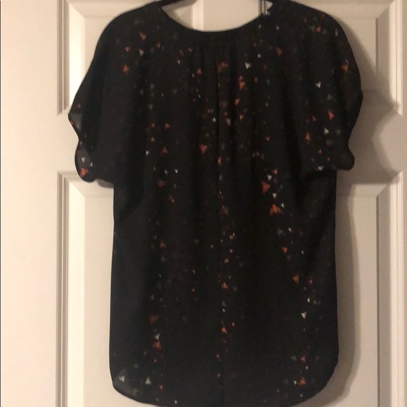 Apt 9 black bee print popover blouse top sz S. NWT - Picture 4 of 4